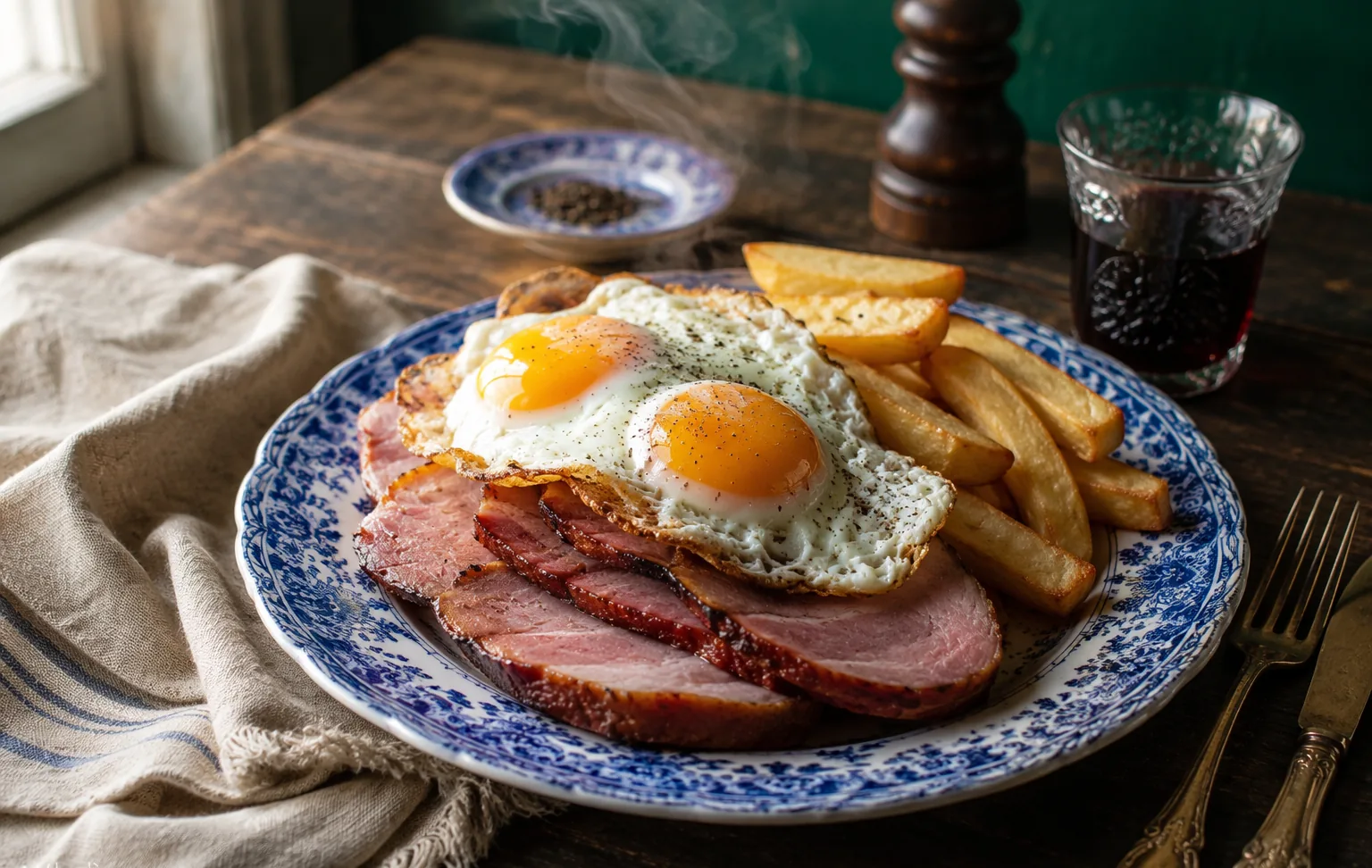 Ham, Egg & Chips