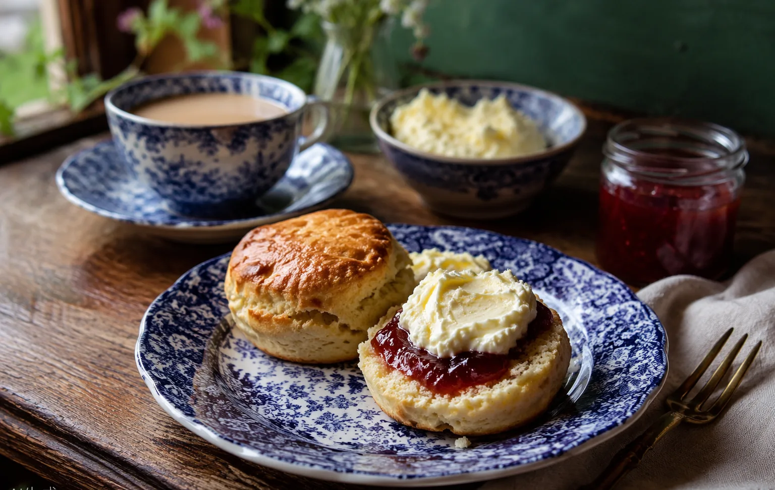 Scones with Clotted Cream & Jam
